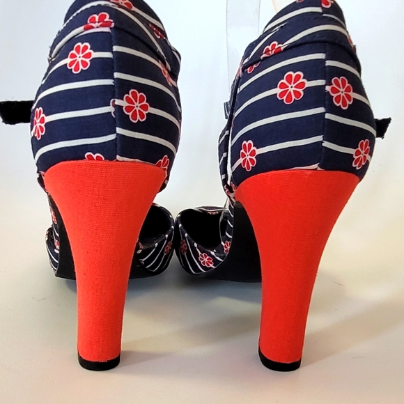Rocket Dog Jenna Kyoto Cotton Heels Size 8.5 us - Picture 6 of 9
